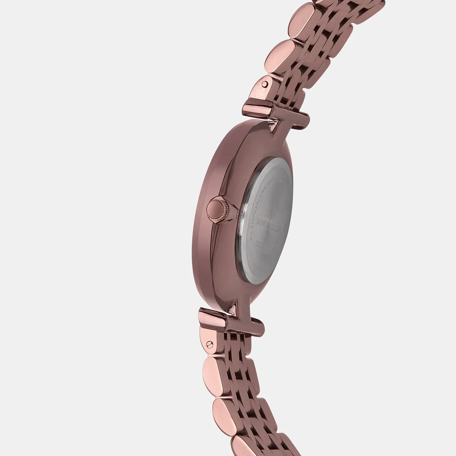 Women's Brown Analog Brass Watch 2002H-M0606