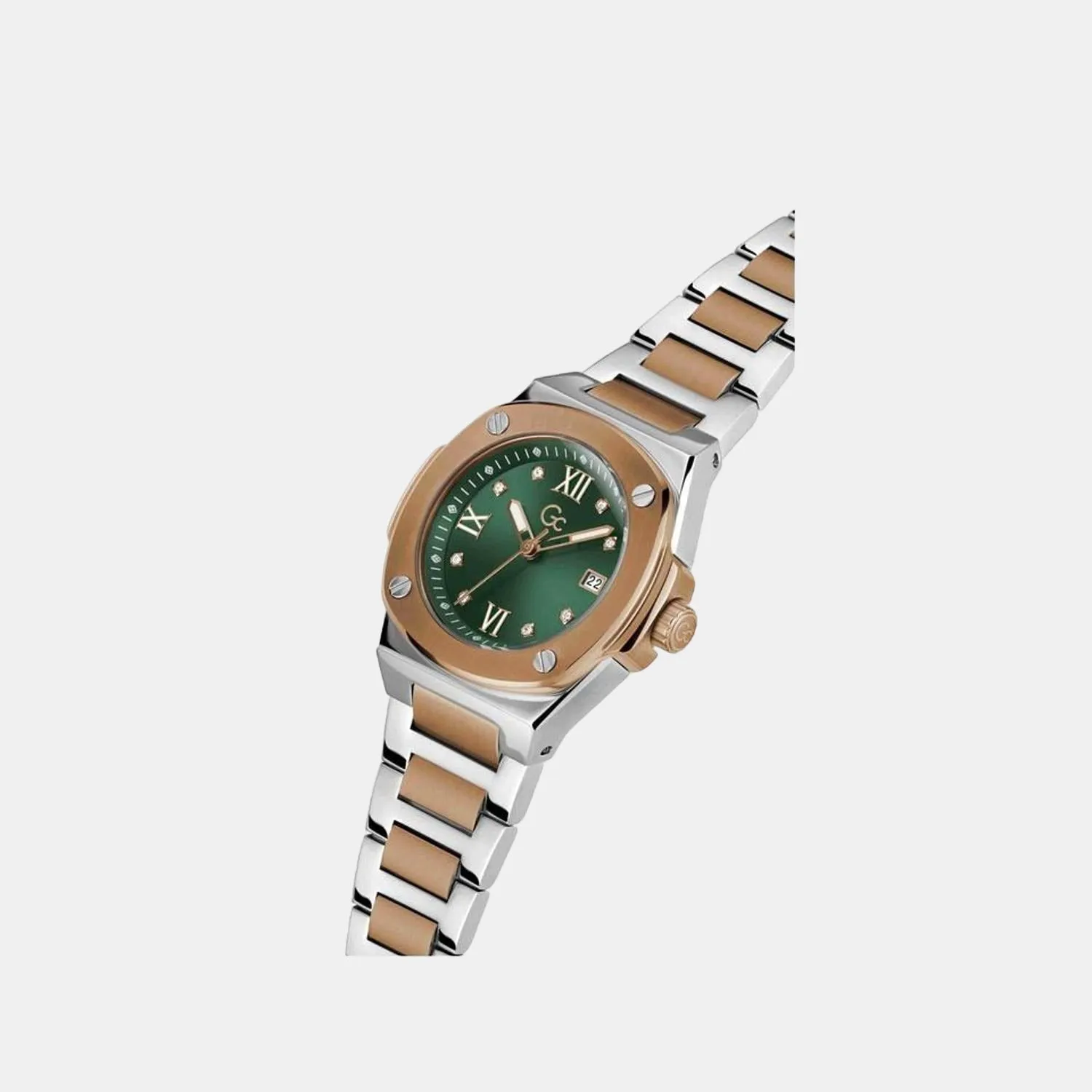 Women's Green Analog Stainless Steel Watch Z12001L9MF