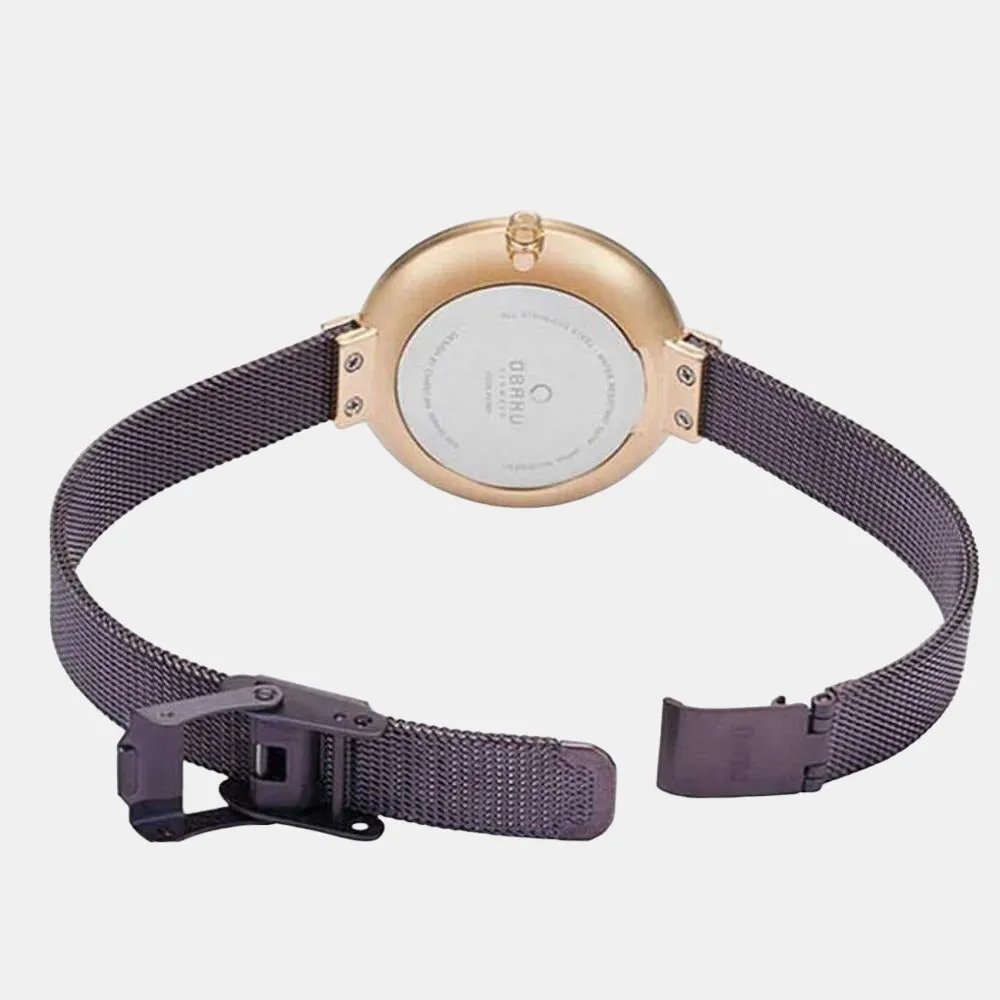 Women's Grey Analog Stainless Steel Watch V225LXVNMN