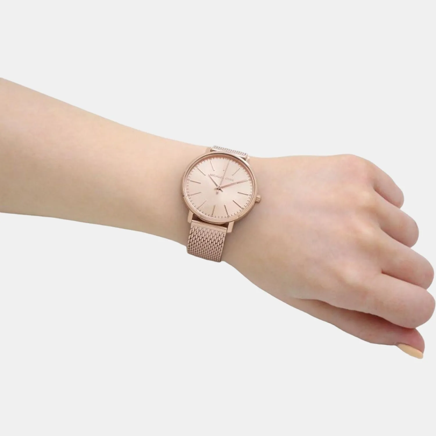 Women's Rose Gold Analog Stainless Steel Watch MK4340