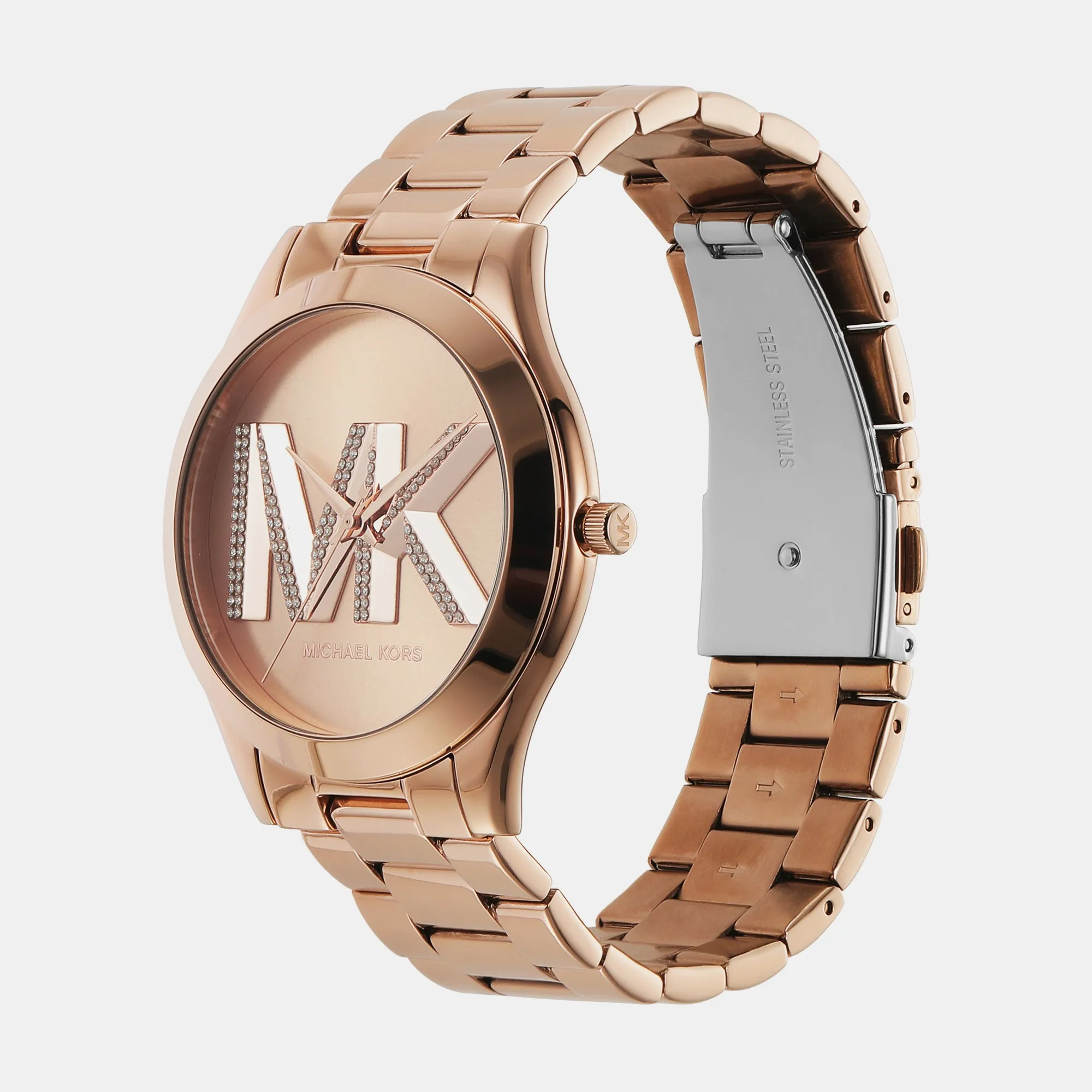Women's Rose Gold Analog Stainless Steel Watch MK4733