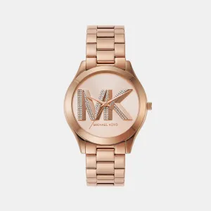 Women's Rose Gold Analog Stainless Steel Watch MK4733