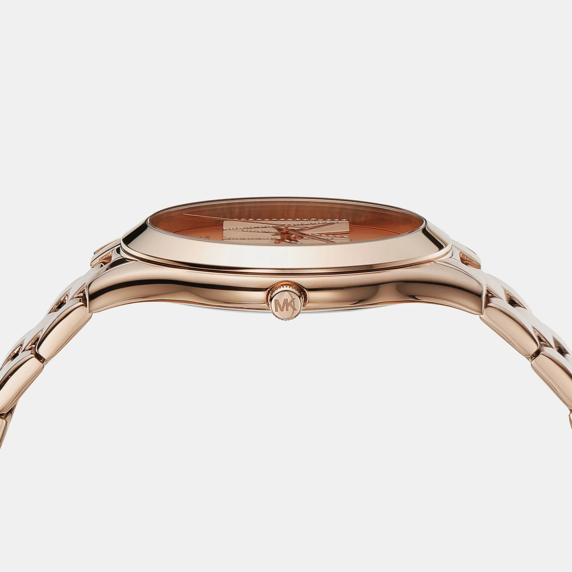 Women's Rose Gold Analog Stainless Steel Watch MK4733