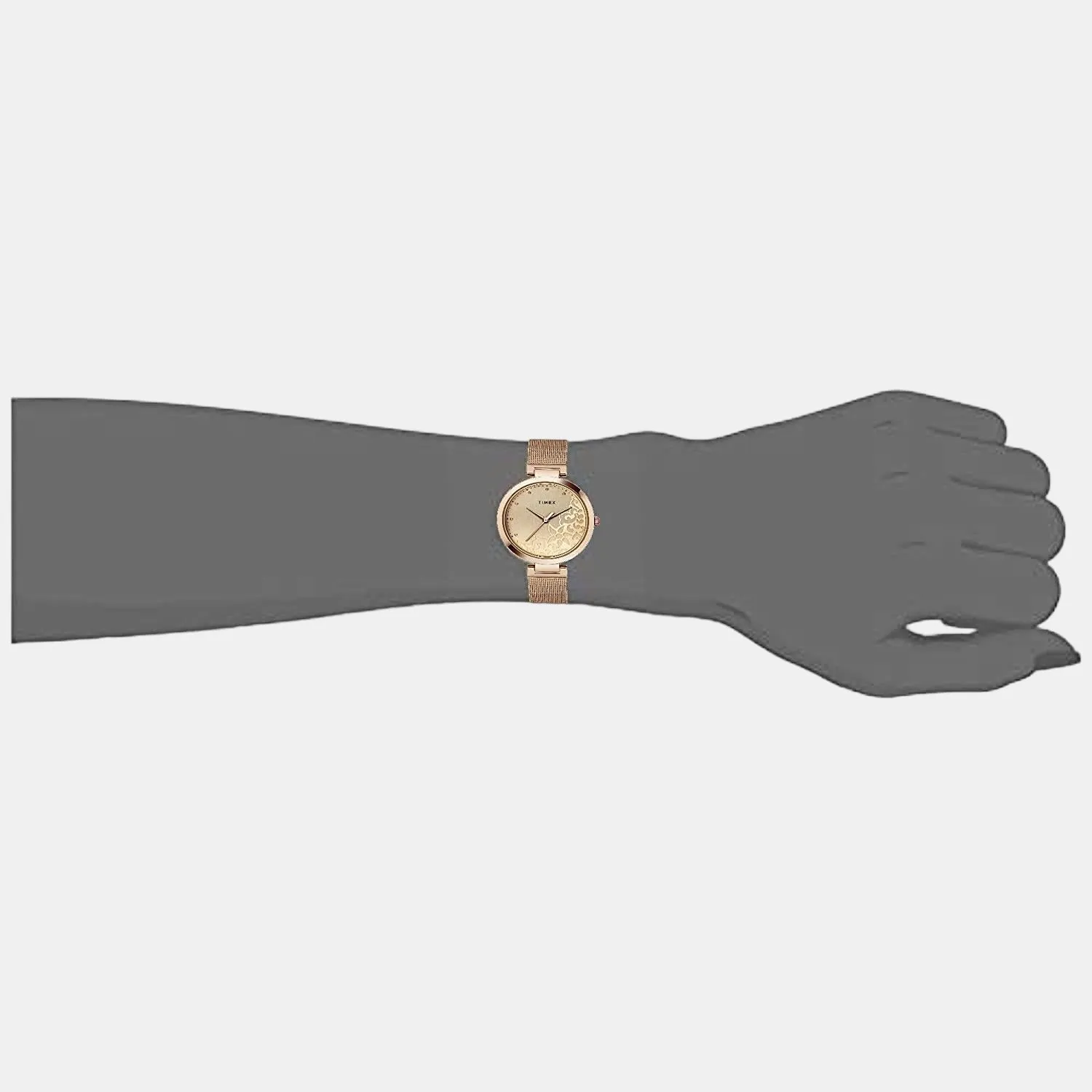 Women's Rose Gold Analog Stainless Steel Watch TW000X219