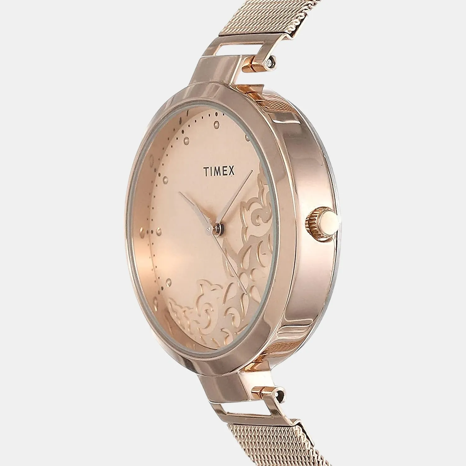 Women's Rose Gold Analog Stainless Steel Watch TW000X219