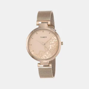 Women's Rose Gold Analog Stainless Steel Watch TW000X219