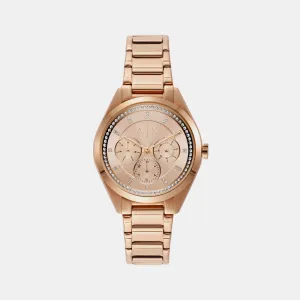 Women's Rose Gold Chronograph Stainless Steel Watch AX5658