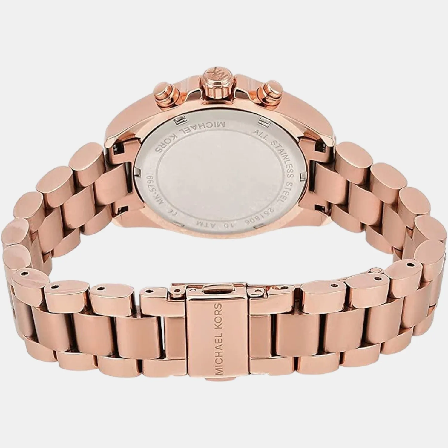 Women's Rose Gold Stainless Steel Chronograph Watch MK5799