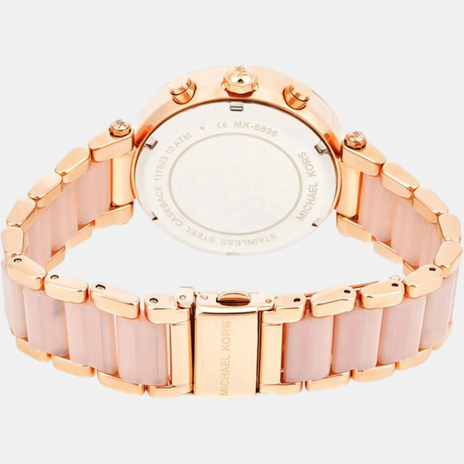 Women's Rose Gold Stainless Steel Chronograph Watch MK5896