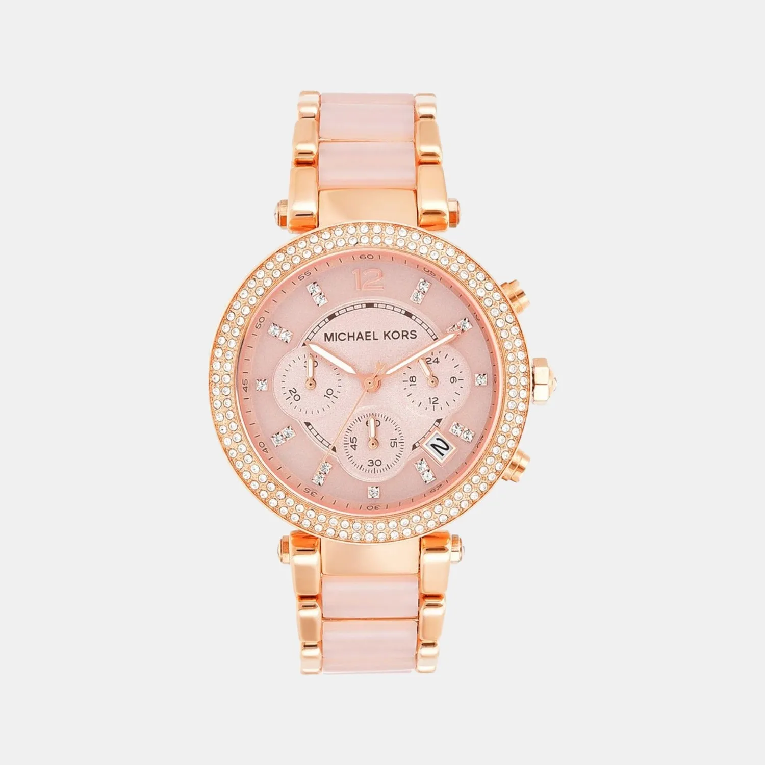 Women's Rose Gold Stainless Steel Chronograph Watch MK5896