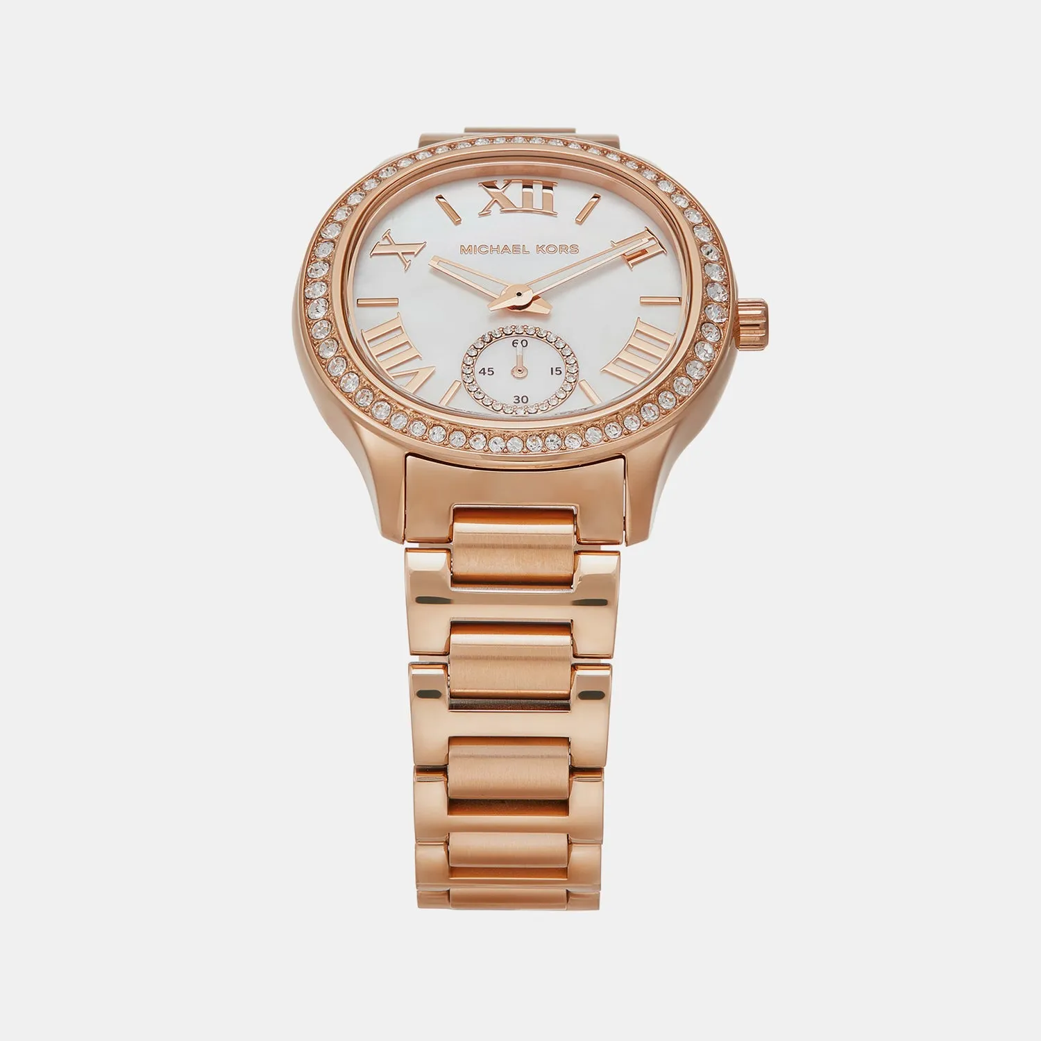 Women's Sage Rose Gold Analog Stainless Steel Watch MK4806
