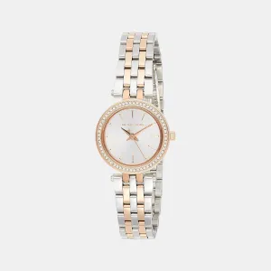 Women's Silver Analog Stainless Steel Watch MK3298