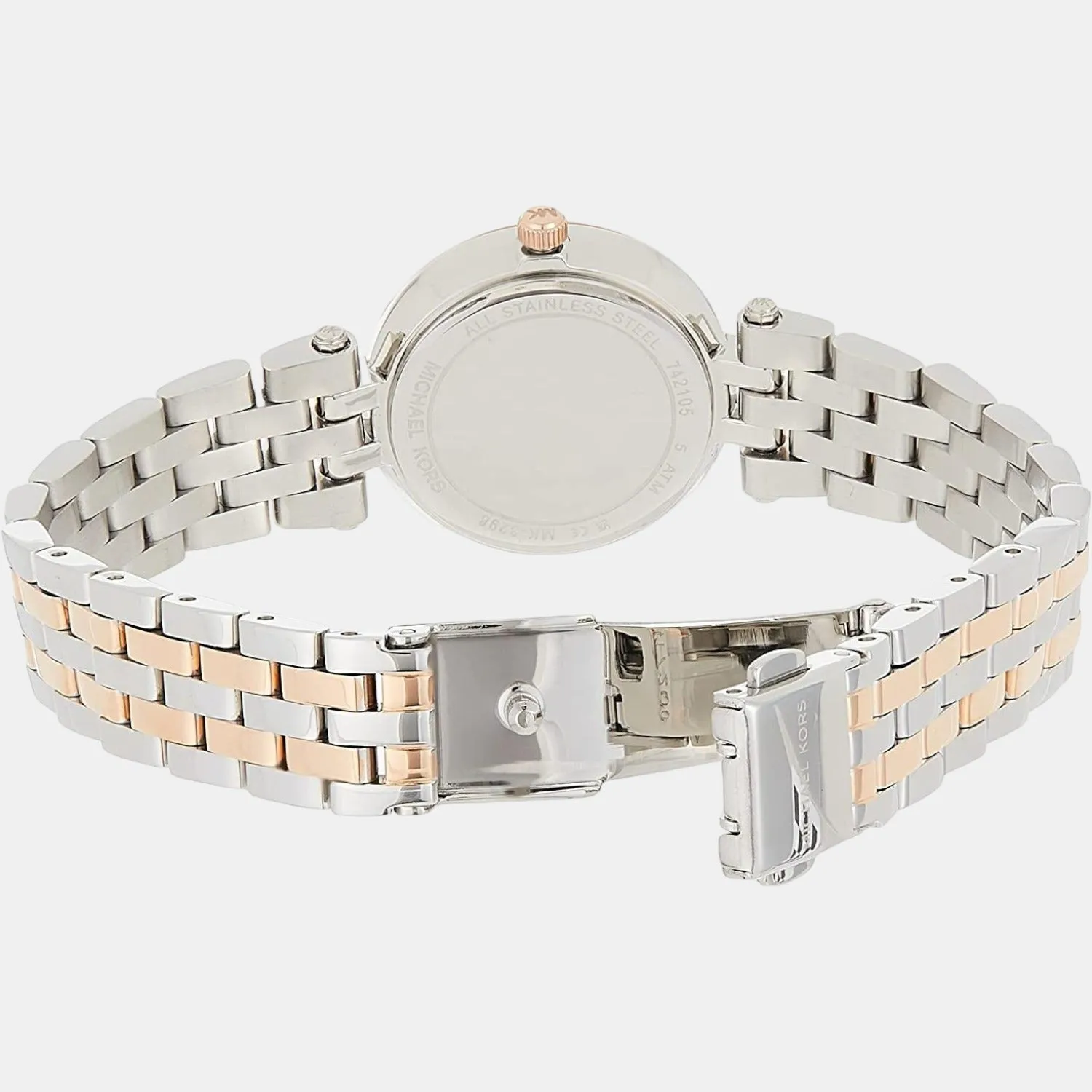 Women's Silver Analog Stainless Steel Watch MK3298
