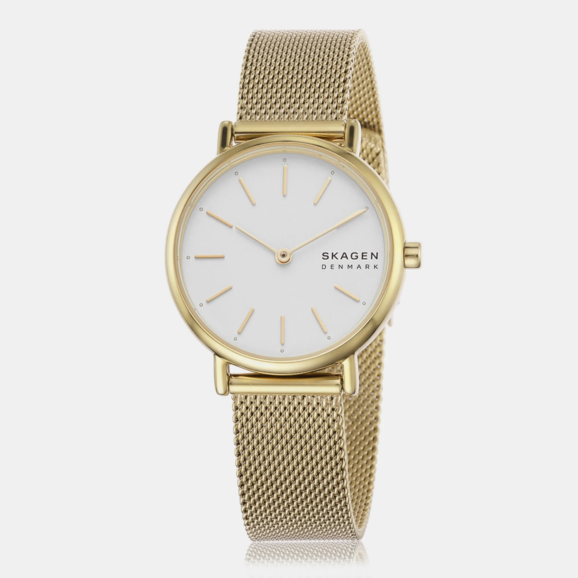 Women's White Analog Brass Watch SKW2693