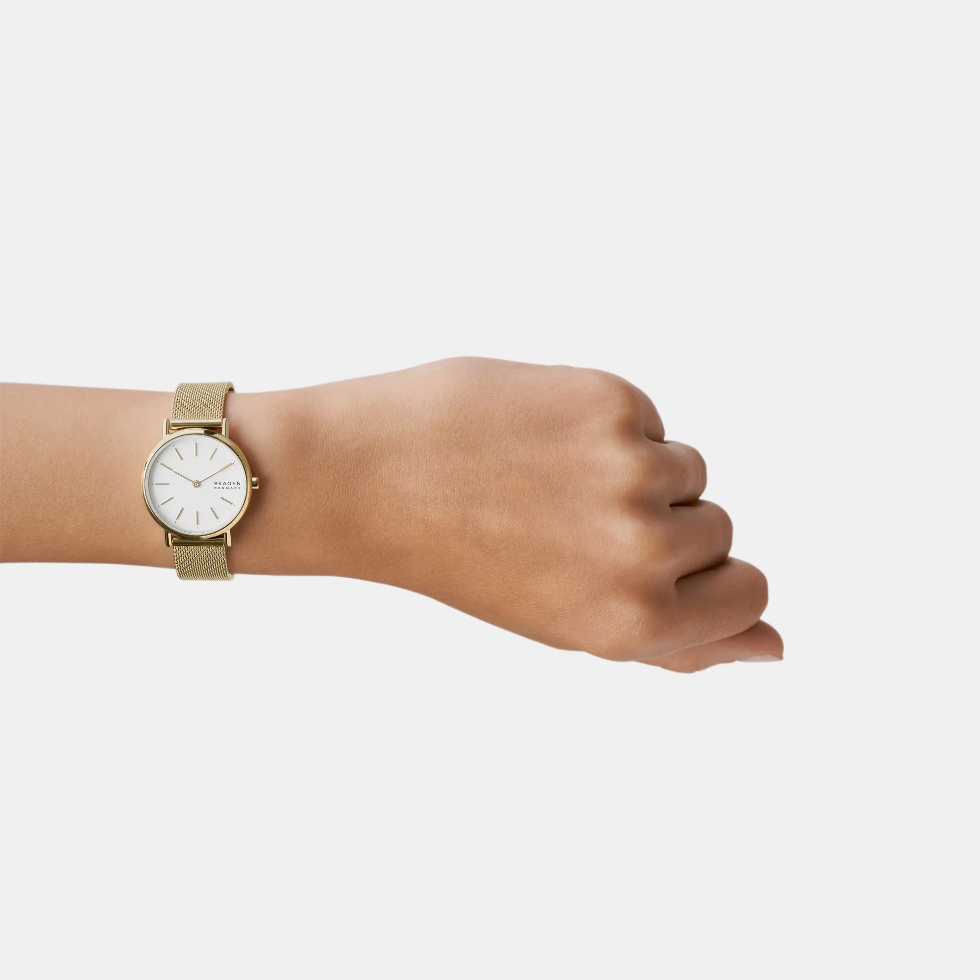 Women's White Analog Brass Watch SKW2693