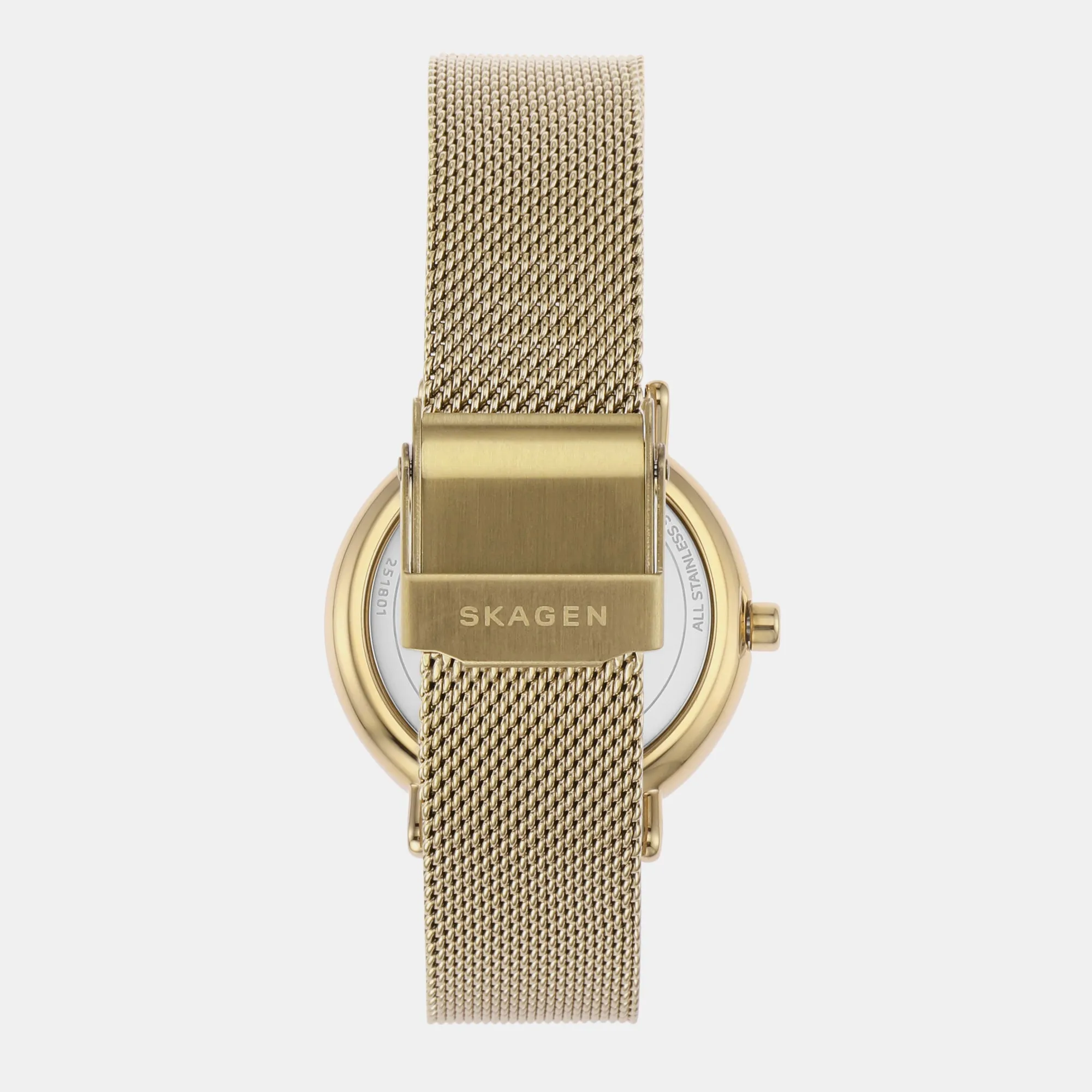Women's White Analog Brass Watch SKW2693