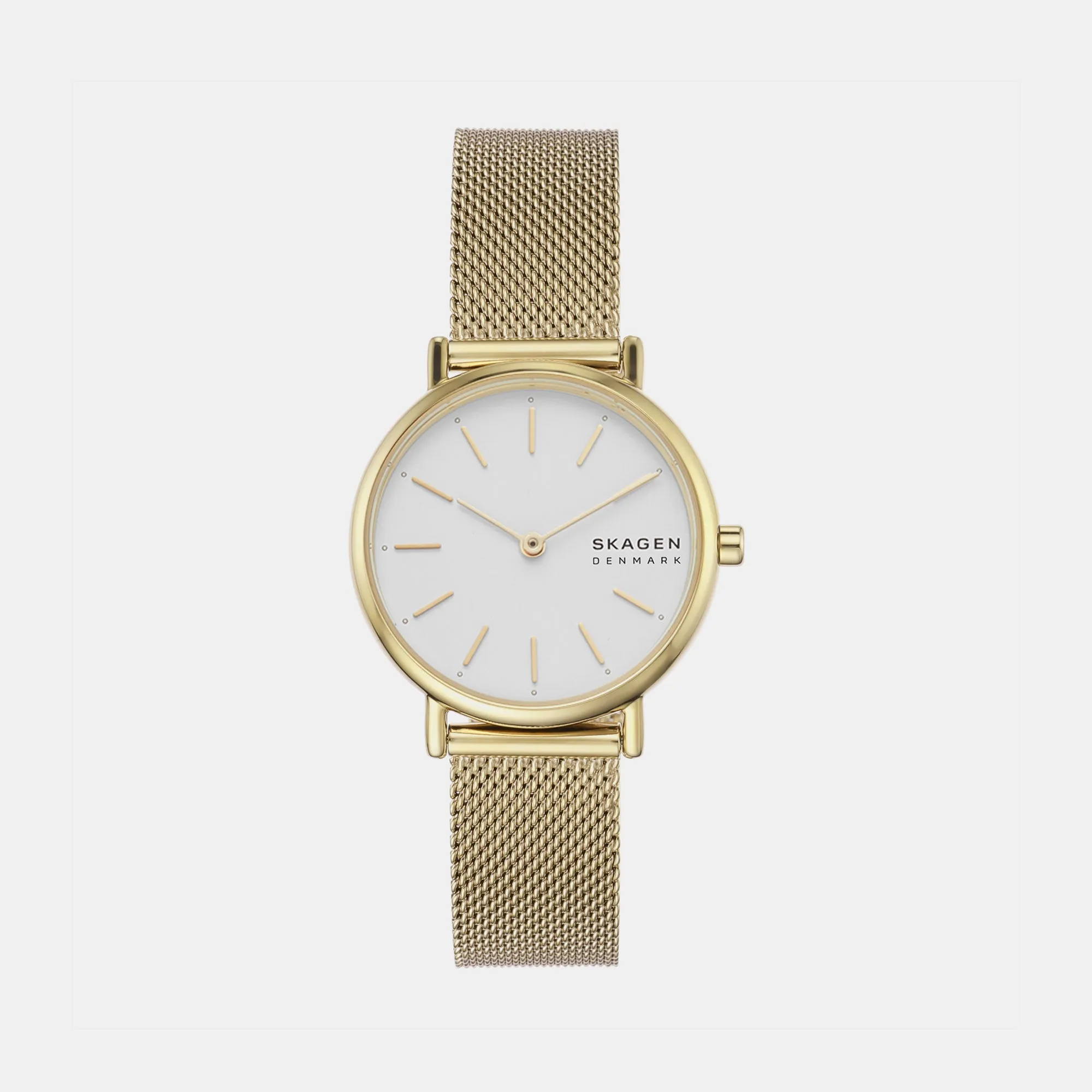 Women's White Analog Brass Watch SKW2693