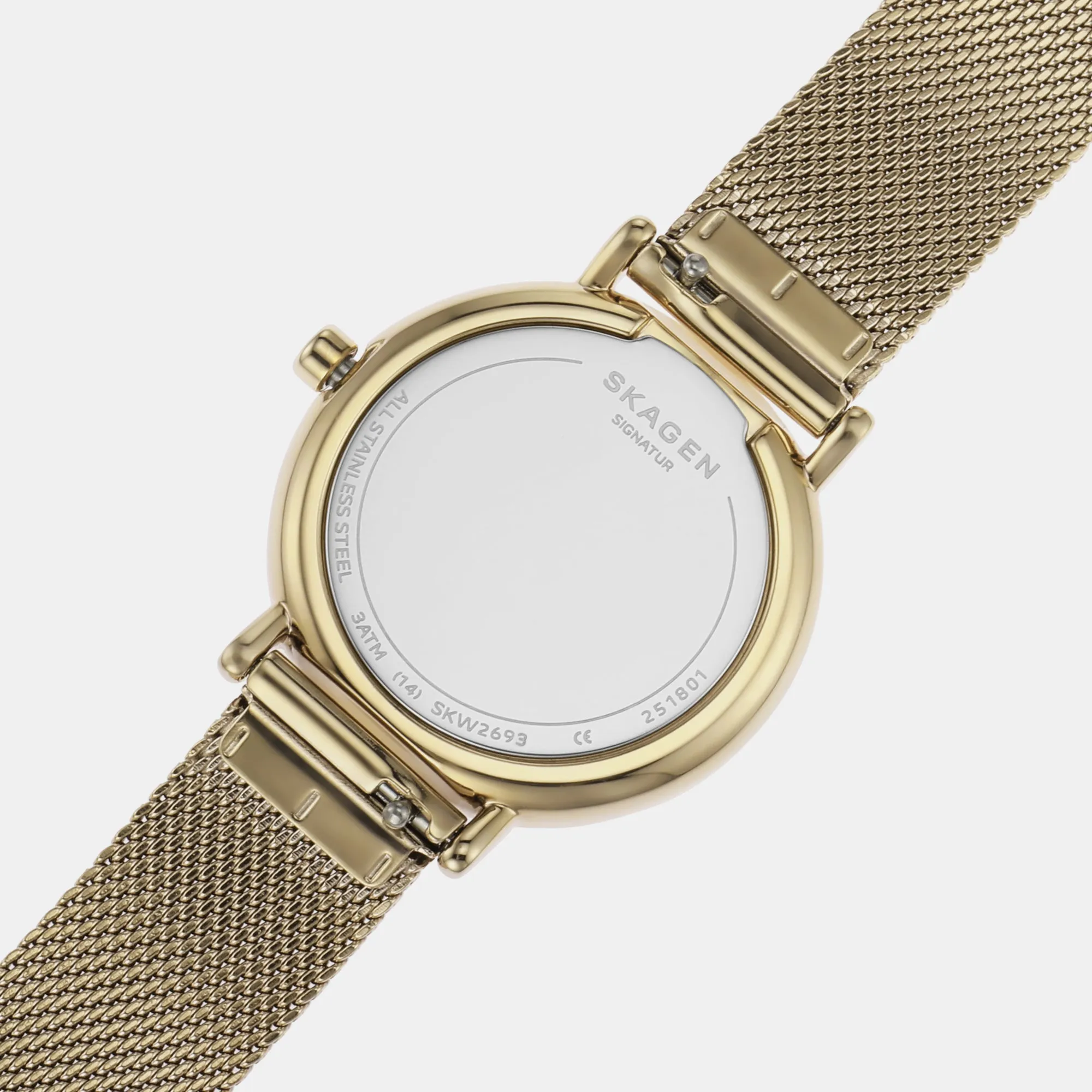 Women's White Analog Brass Watch SKW2693