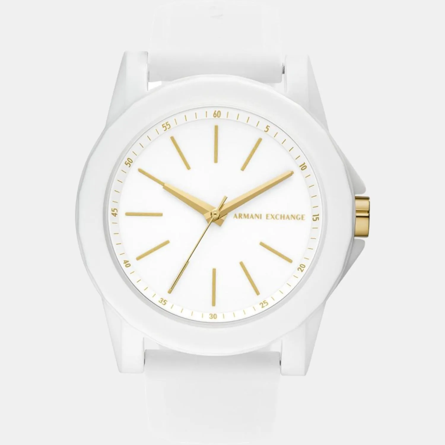 Women's White Analog Silicon Watch AX7126