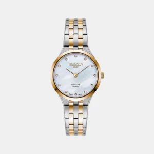Women's White Analog Stainless Steel Watch 512847 47 89 20