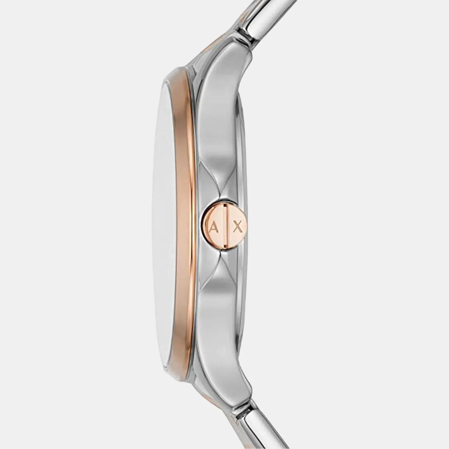 Women's White Analog Stainless Steel Watch AX5258