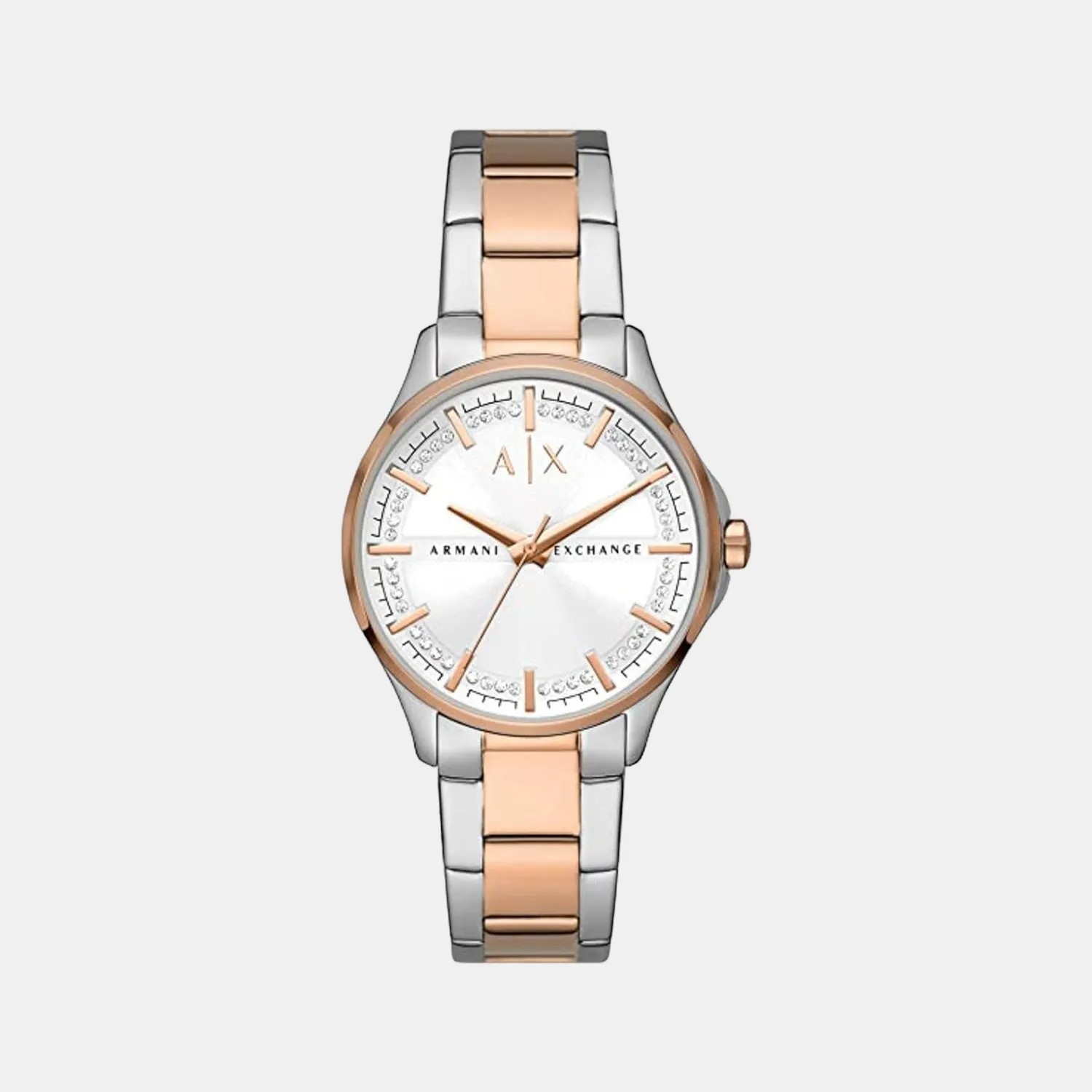 Women's White Analog Stainless Steel Watch AX5258