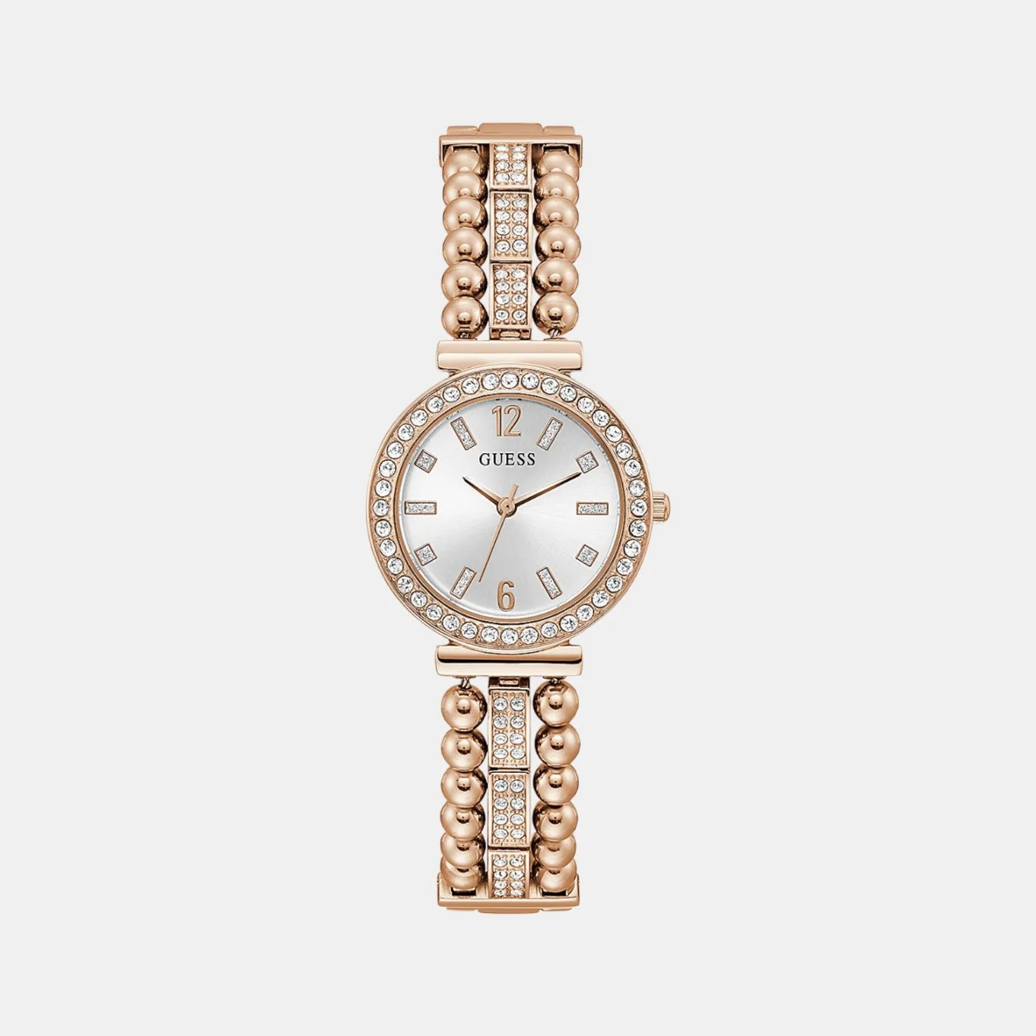 Women's White Analog Stainless Steel Watch GW0401L3