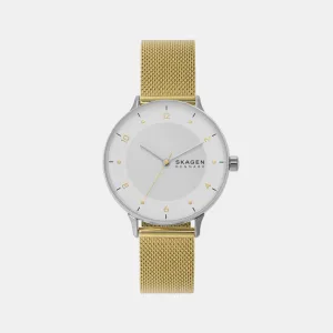 Women's White Analog Stainless Steel Watch SKW3092