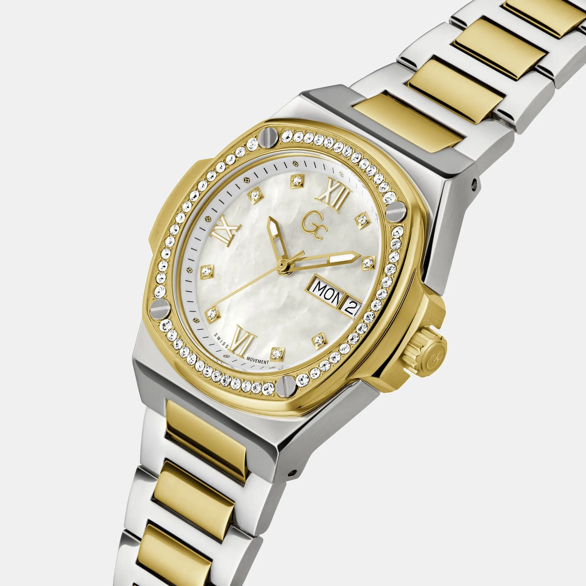 Women's White Analog Stainless Steel Watch Y98008L1MF
