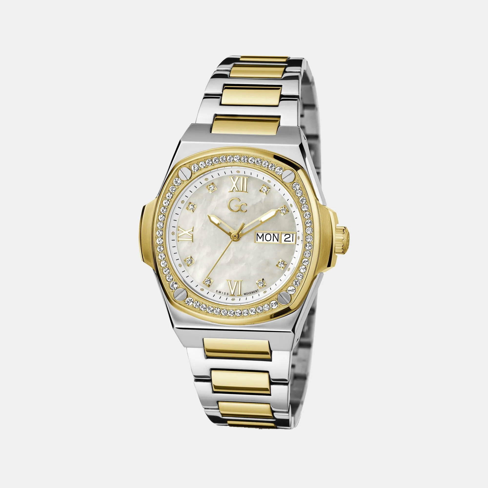 Women's White Analog Stainless Steel Watch Y98008L1MF