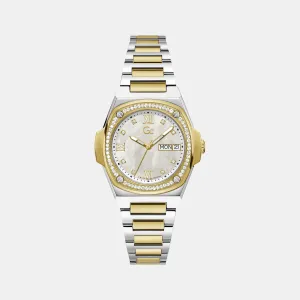 Women's White Analog Stainless Steel Watch Y98008L1MF