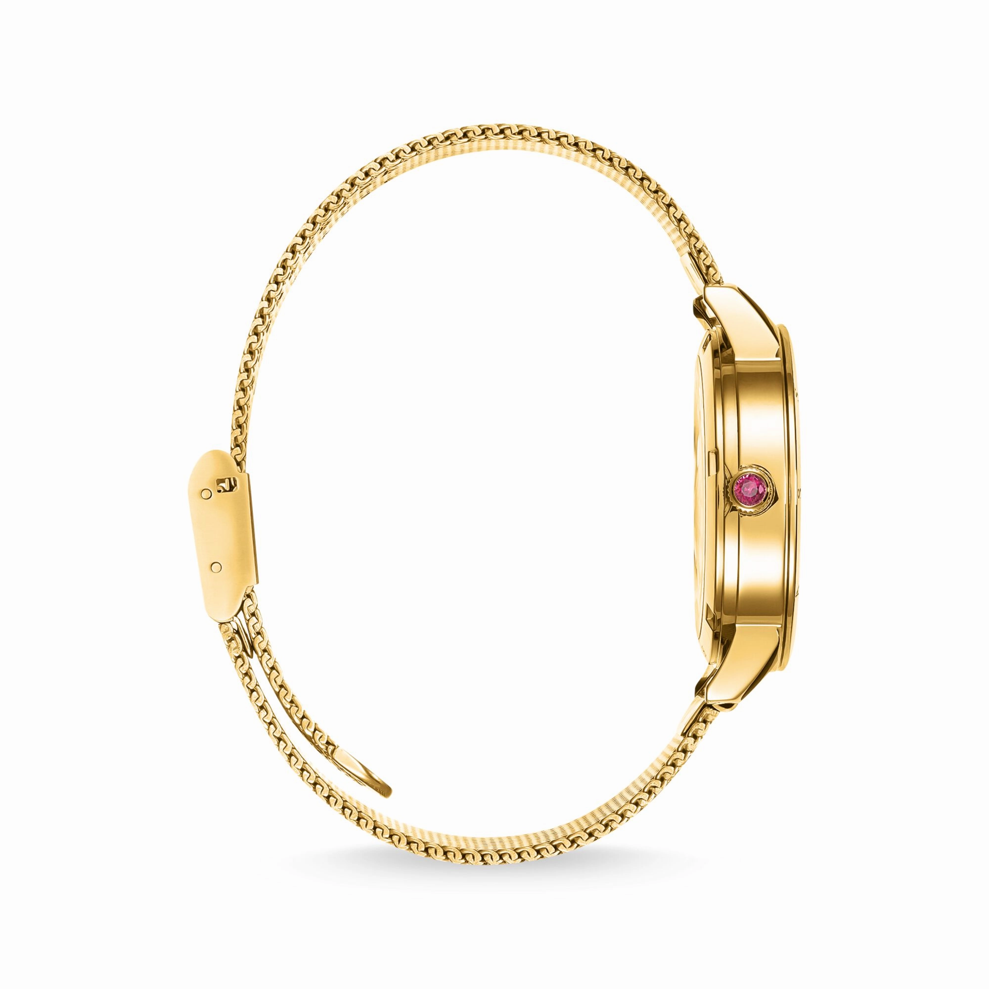 Womens watch snake in 3D optics gold
