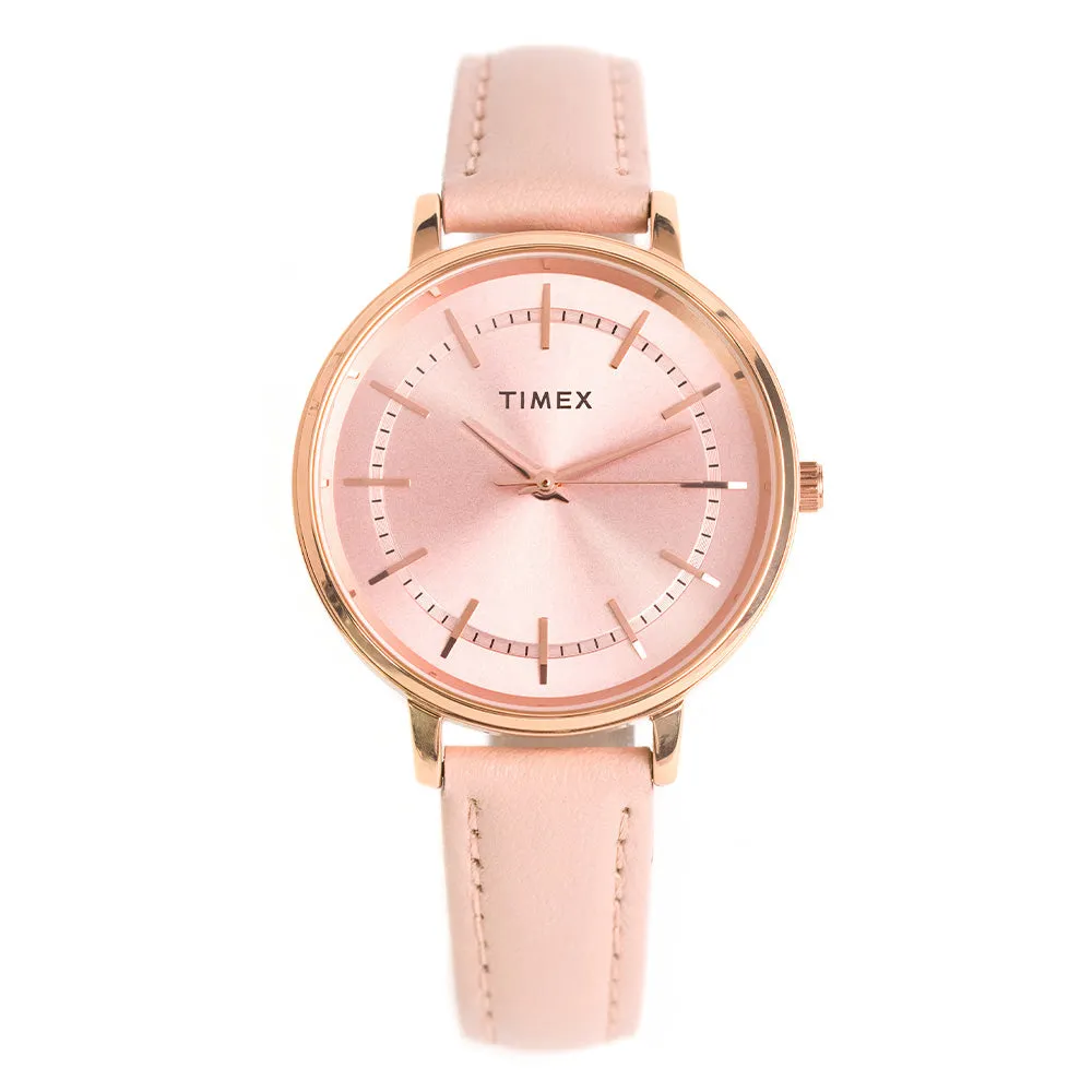 Zuri 3-Hand 34mm Leather Band